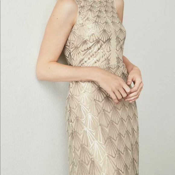 BCBGMAXAZRIA PATTI EMBROIDERED GOWN DRESS - Picture 3 of 8